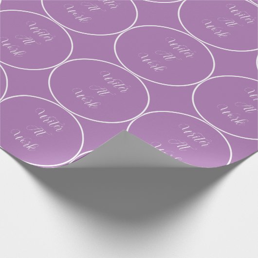 Schriftsteller Lila Geschenkpapier (Ecke)