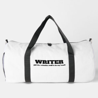 Schriftsteller Lustig Alles Wertvolle ist in meine Duffle Bag
