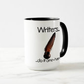 Schriftsteller machen das eine handliche Coffee-Ta Tasse (VorderseiteRechts)