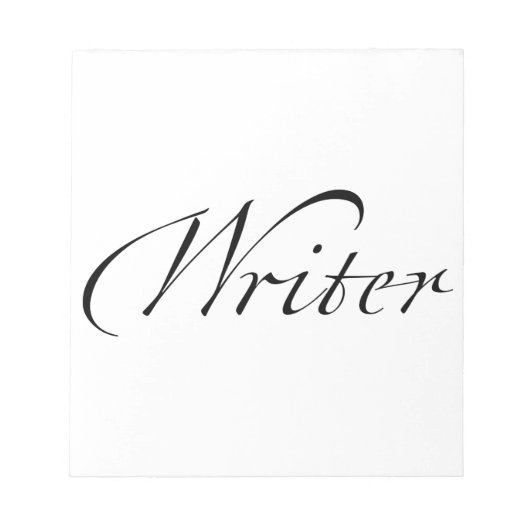Schriftsteller Notizblock (Vorderseite)