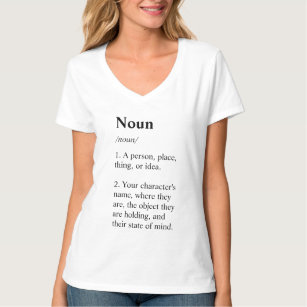 Schriftsteller: Noun definiert den T - Shirt von F