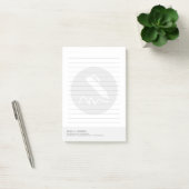 Schriftsteller oder Notar | Minimalistischer Stil Post-it Klebezettel (Büro)