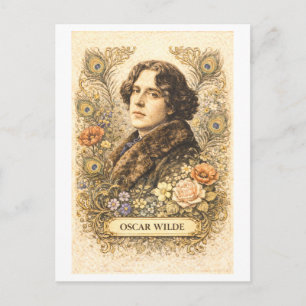 Schriftsteller Oscar Wilde im Vintage-Stil Postkarte