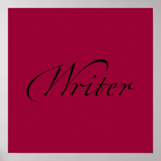 Schriftsteller Poster (Vorne)