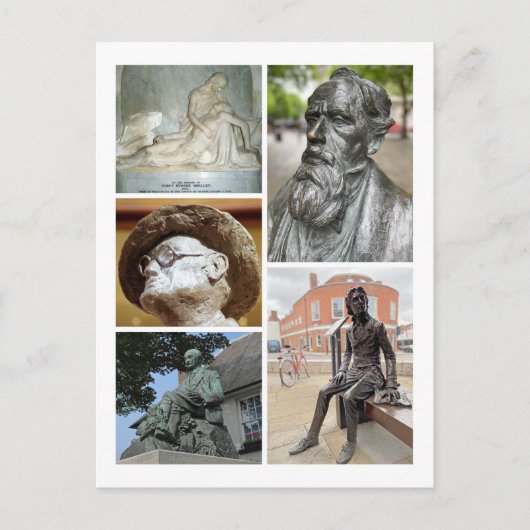 Schriftsteller Postkarte (Vorderseite)