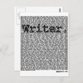 "Schriftsteller." Postkarte (Vorne/Hinten)