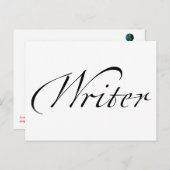Schriftsteller Postkarte (Vorne/Hinten)