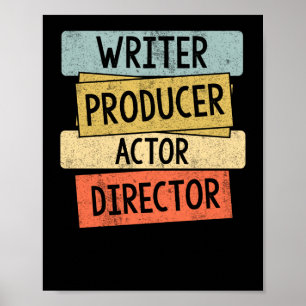 Schriftsteller Produzent Schauspieler Regisseur Fi Poster