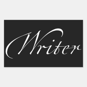 Schriftsteller Rechteckiger Aufkleber