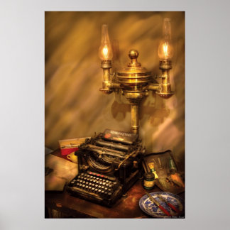 Schriftsteller - Remington Schreibwriter Poster