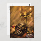Schriftsteller - Remington Schreibwriter Postkarte (Vorne/Hinten)