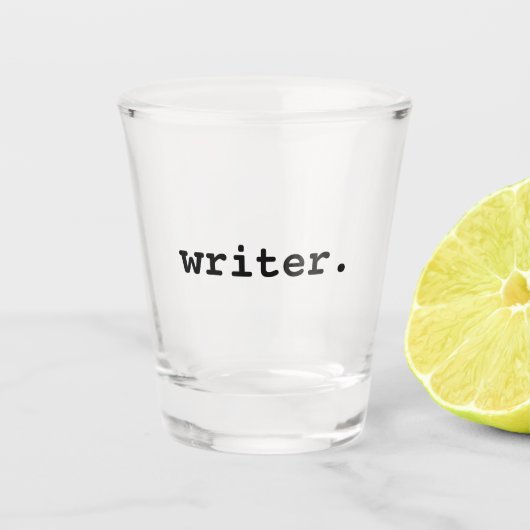 Schriftsteller Schnapsglas (Vorderseite)