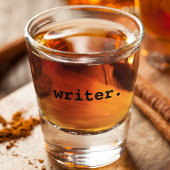 Schriftsteller Schnapsglas