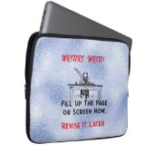 "Schriftsteller schreiben" Förderung. Revieren Sie Laptopschutzhülle (Vorne Rechts)