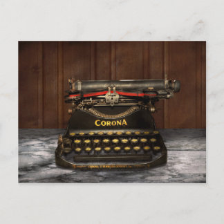 Schriftsteller - Schreibmaschine - Meine Corona Postkarte