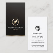 Schriftsteller Schriftsteller Imitate Gold Pen Sym Visitenkarte (Vorne/Hinten)