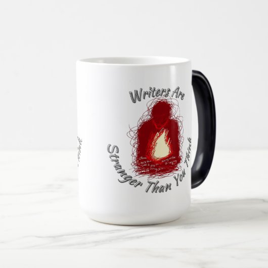 Schriftsteller sind schwerer, als Sie denken, Kaff Verwandlungstasse (VorderseiteRechts)