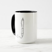 Schriftsteller-Tasse Tasse (Vorderseite Links)