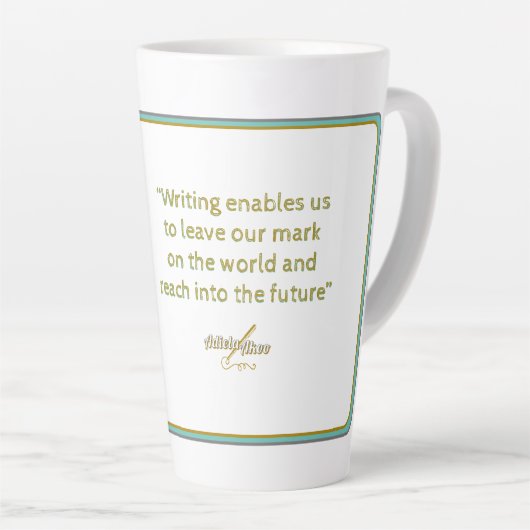 SCHRIFTSTELLER Tasse von Poet Adiela Akoo (Rechte Ecke)