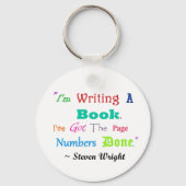 Schriftsteller überall schlüsselanhänger (Vorderseite)