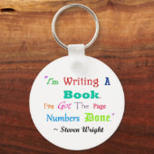 Schriftsteller überall schlüsselanhänger (Vorderseite)