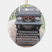 Schriftsteller Vintager Schrift Keramik Ornament (Links)