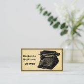 Schriftsteller Visitenkarte (Stehend Vorderseite)