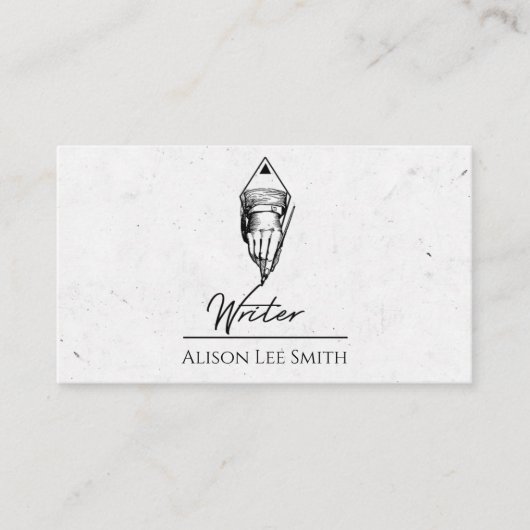 Schriftsteller Visitenkarte (Vorderseite)