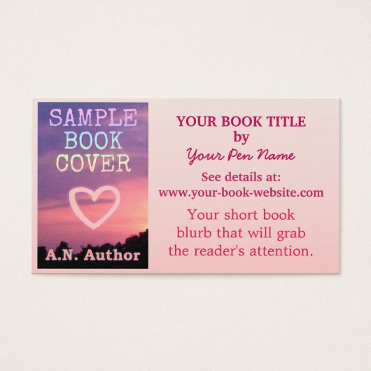 Schriftsteller Werbeaktion Buchabdeckung Rosa Weiß (Vorderseite)