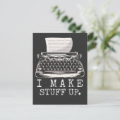 Schriftsteller Witty Storyteller Buch Schreiben Postkarte (Stehend Vorderseite)