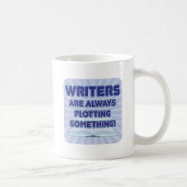 Schriftsteller zeichnen etwas Autor Slogan Kaffeetasse