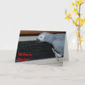 Schriftstellerblock Karte (Gelbe Blume)