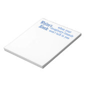 Schriftstellerblock und imaginäre Freunde Notizblock (Rotiert)