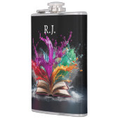 Schriftstellerfreude farbenfroh flachmann (Links)