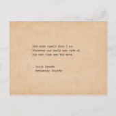 Schriftstellerin Emily Bronte Unsere Soule sind he Postkarte (Vorderseite)