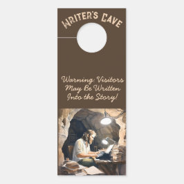 Schriftstellerin Höhle Mann Türschild