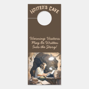 Schriftstellerin Höhle Mann Türschild