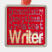 Schriftstellerin Ornament Aus Metall (Vorne)