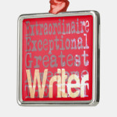 Schriftstellerin Ornament Aus Metall (Links)