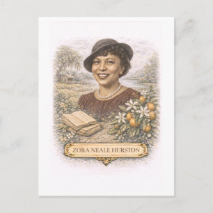 Schriftstellerin Zora Neale Hurston im Vintage-Sti Postkarte