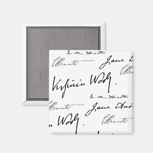 Schriftstellerinnen Magnet (Vorderseite/Rückseite)