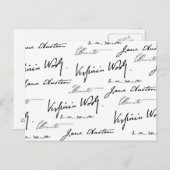 Schriftstellerinnen Postkarte (Vorne/Hinten)