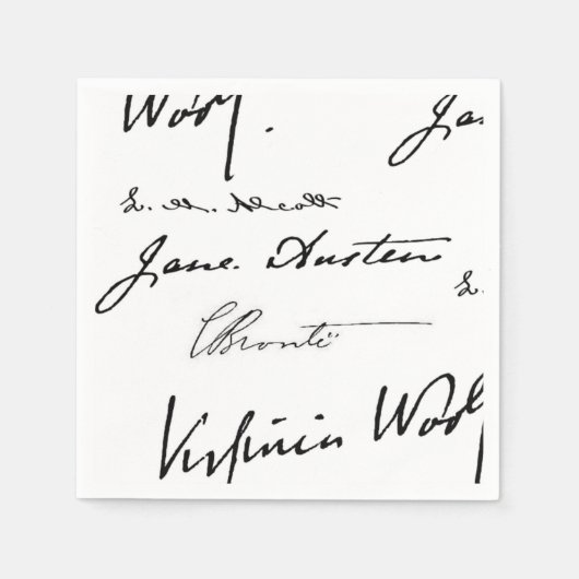 Schriftstellerinnen Serviette (Vorderseite)