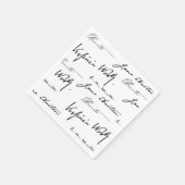 Schriftstellerinnen Serviette (Ecke)