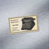 Schriftstellername und Website Magnetische Visitenkarte (Beispiel)