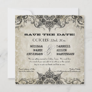 Schriftstil Graveurenschriften Schwünge Verzierung Save The Date