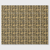 Schriftstudium, Bibelstudium Geschenkpapier (Flach)