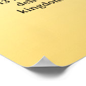 Schriftvorlage, Das Vaterunser Poster (Ecke)