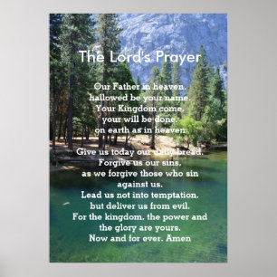 Schriftvorlage - Das Vaterunser Poster