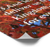 Schriftvorlage, Psalm 23, Vaterunser Poster (Ecke)